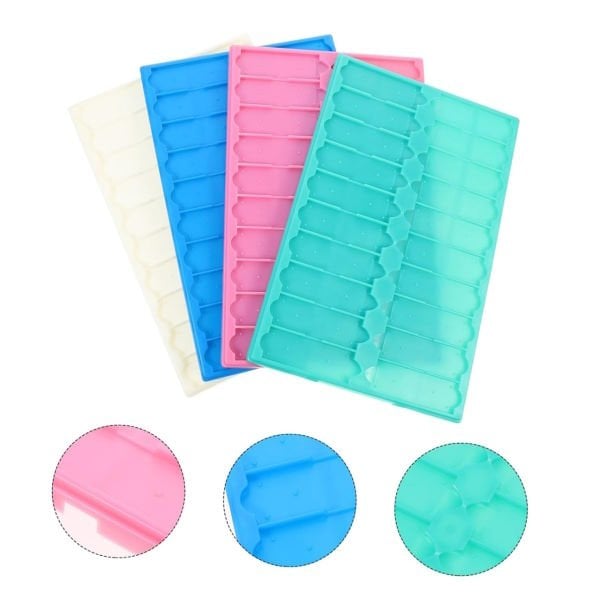 Mikroskop Slide Kutusu - Plastik Slayt Saklama Kabı 20li - Lamel Taşıma Standı Tray - Pembe