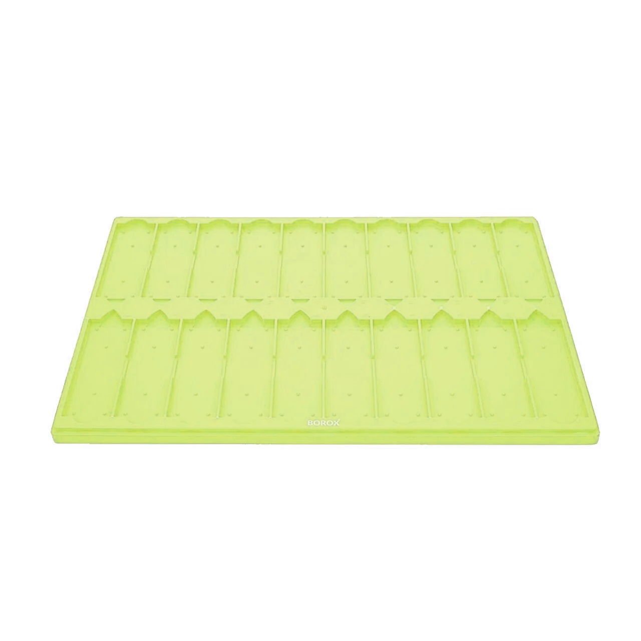 Mikroskop Slide Kutusu - Plastik Slayt Saklama Kabı 20li - Lamel Taşıma Standı Tray - Sarı