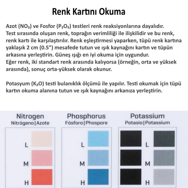 Milwaukee MT6003 Toprak Analiz Kiti, NPK Ölçümü, Azot - Fosfor - Potasyum - Soil Test Kit