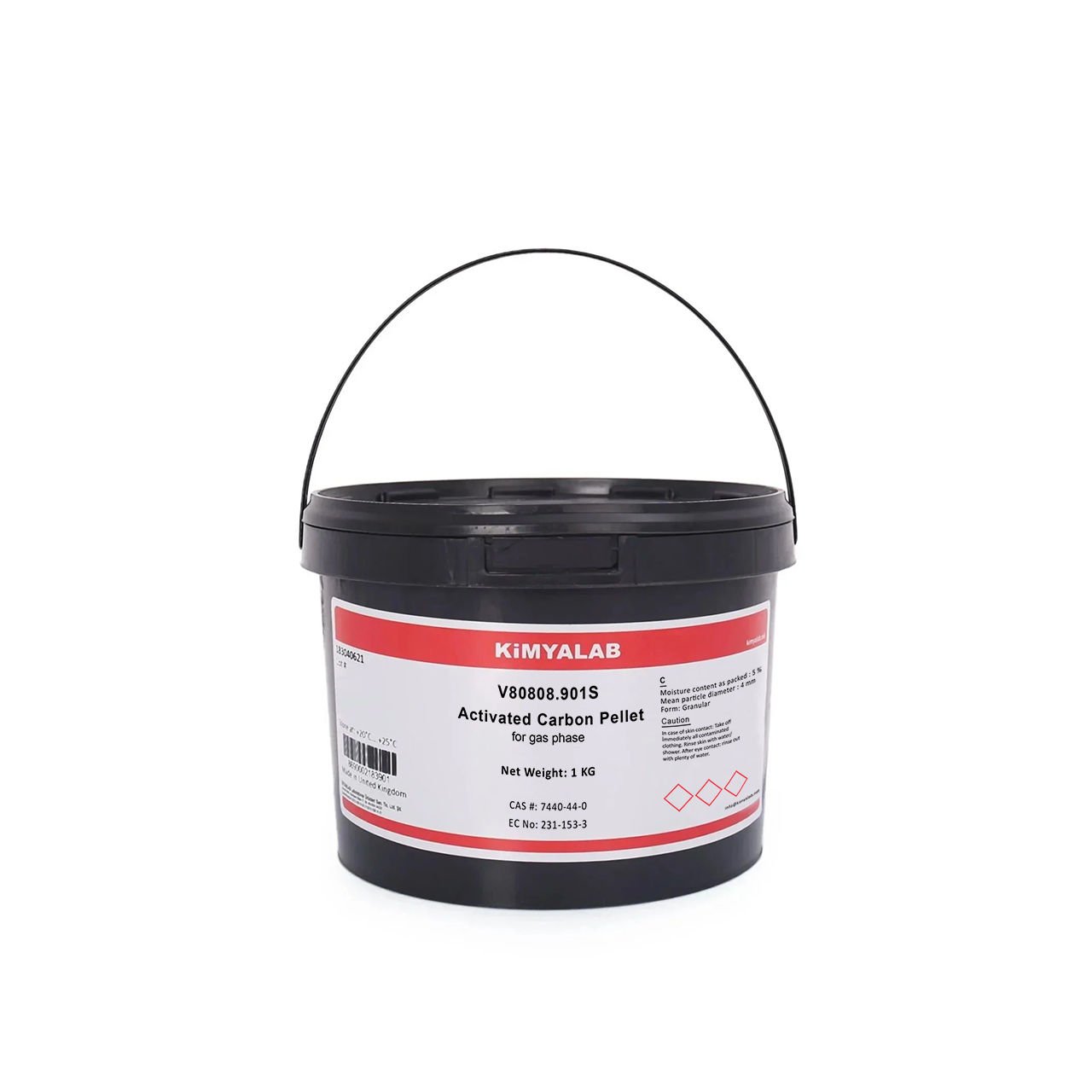 Kimyalab Aktif Karbon Silindirik Pelet 1 Kg - Activated Carbon Pellets