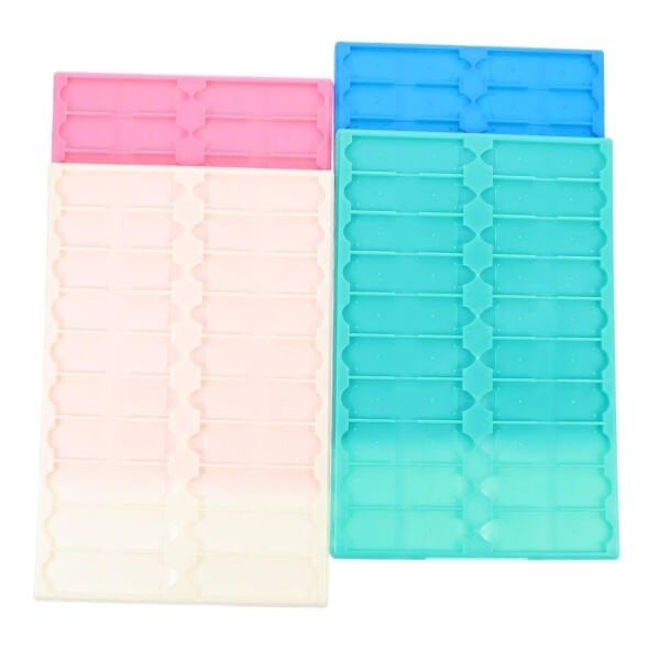 Mikroskop Slide Kutusu - Plastik Slayt Saklama Kabı 20li - Lamel Taşıma Standı Tray - Beyaz