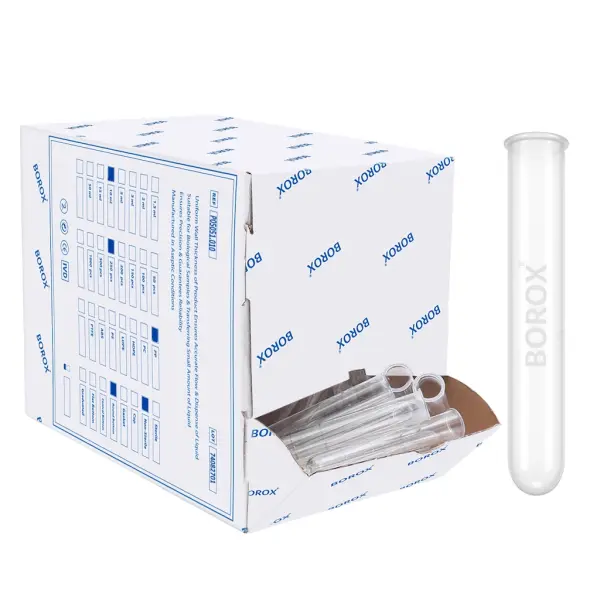 Plastik Test Tüpü 16x100mm - 10ml PP Santrifüj Tüpü 250 Adet