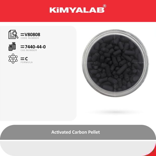 Kimyalab Aktif Karbon Silindirik Pelet - Activated Carbon Pellet - 4 Kg-HDPE Varil