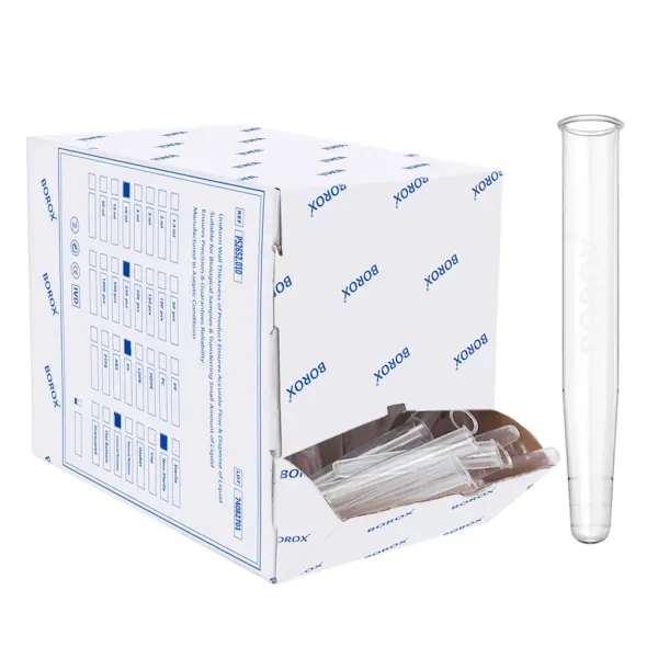 Plastik Test Tüpü 16x100mm - P.S Tüp 10ml Dibi Konik 250Adet