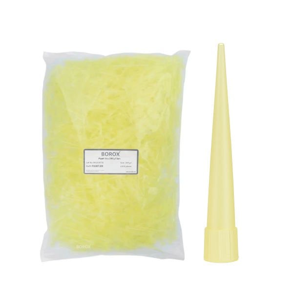 Borox Otomatik Pipet Ucu 200 µl Sarı - 1000 Adet - Paket