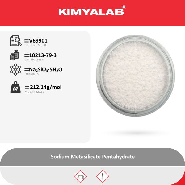 Kimyalab Sodyum Metasilikat - Sodium Metasilicate Pentahydrate - 5 Kg-HDPE Varil