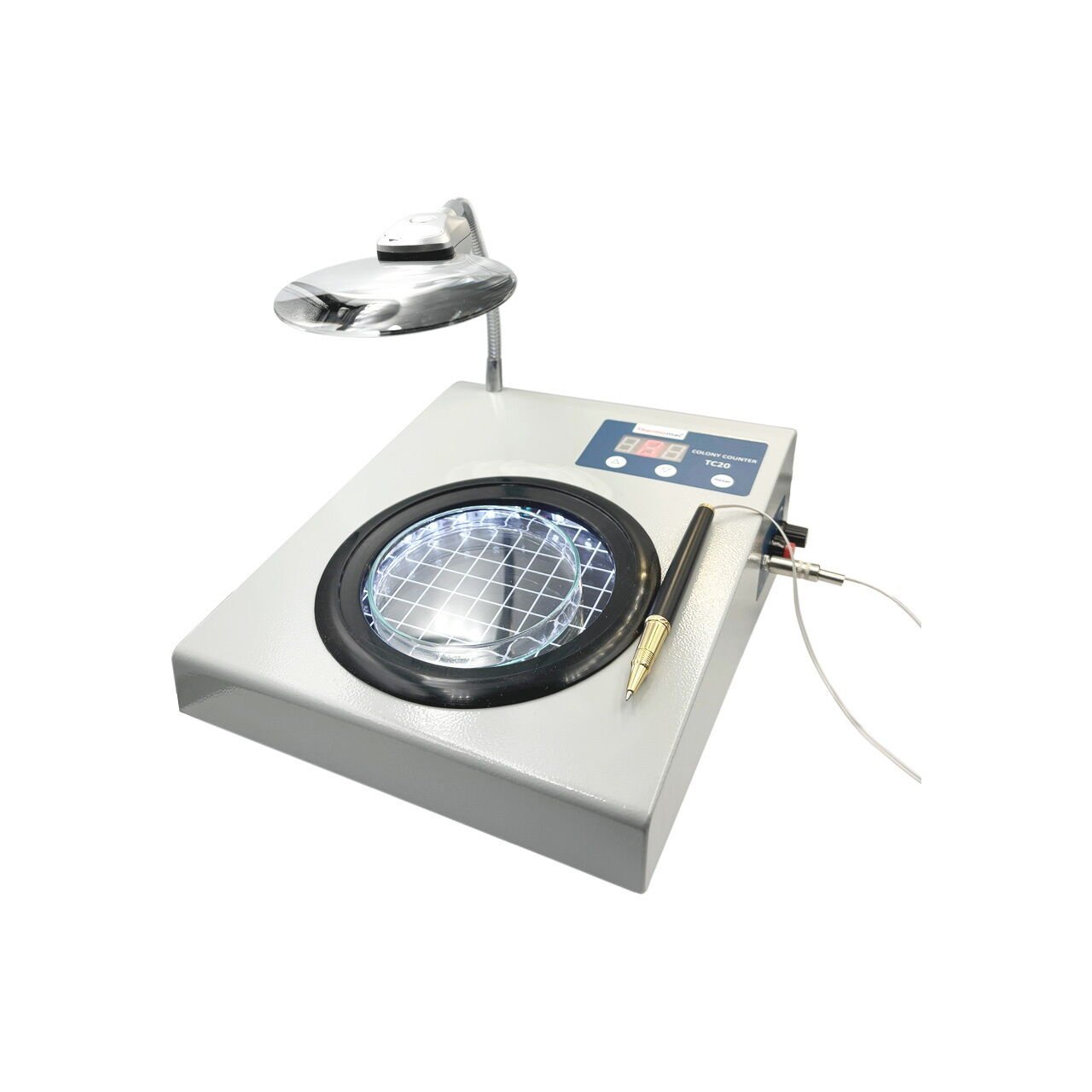 Thermomac TC20 Koloni Sayım Cihazı - Yarı Otomatik Koloni Sayıcı - Colony Counter