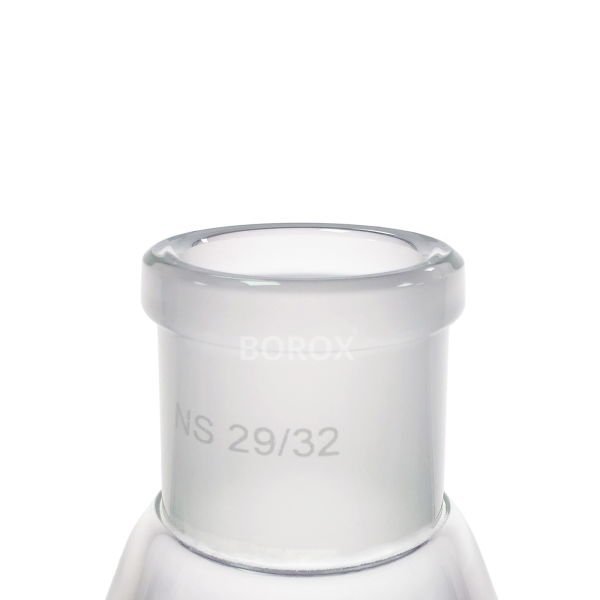 Borox Cam Ayırma Hunisi 1000 ml - Konik Tip - Teflon Musluklu Tıpalı - Hacim Ölçekli