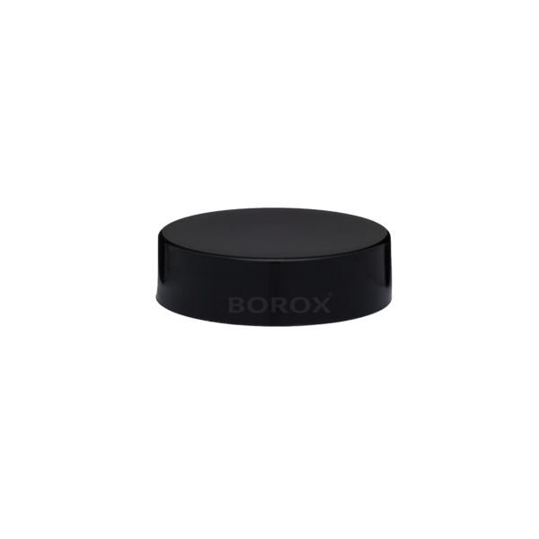 Borox Amber Cam Şişe Geniş Ağız 200 ml - Siyah Kapaklı Şişe - 100 Adet Toptan