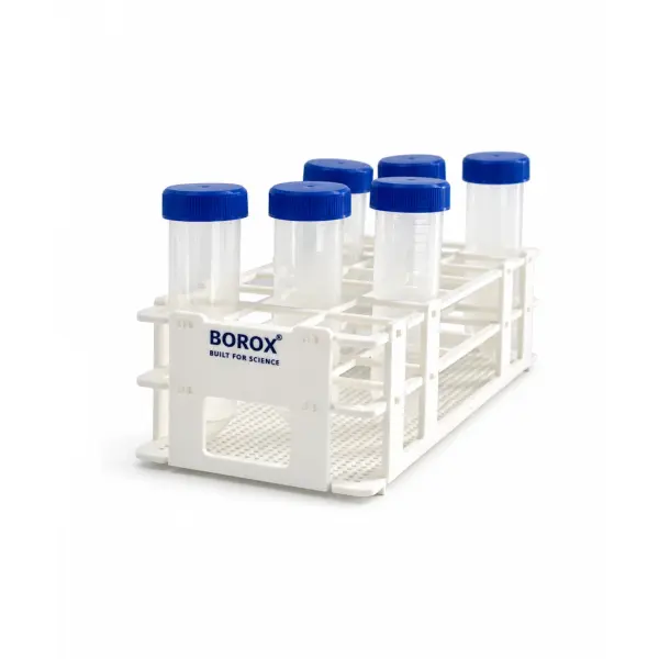 Borox Falkon Tüpü Standı 21 Tüplük 30 mm - Plastik Beyaz