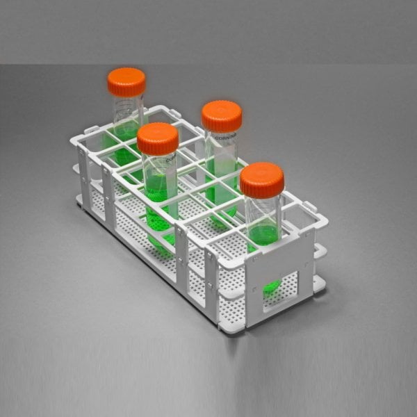 Borox Falkon Tüpü Standı 21 Tüplük 30 mm - Plastik Beyaz