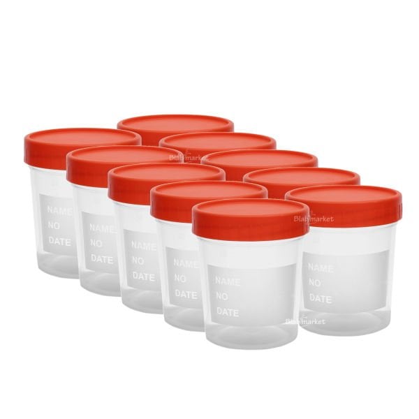 İdrar Numune Kabı 100ml - Aseptik Steril Beher 10 Adet