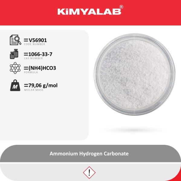 Kimyalab Amonyum Bikarbonat 1Kg - Ammonium Hydrogen Carbonate