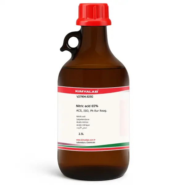 Kimyalab Nitrik Asit 2,5L - Nitric Acid %65 - 2,5Lx4 - Koli Toptan