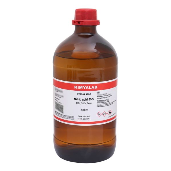 Kimyalab Nitrik Asit 2,5L - Nitric Acid %65 - 2,5Lx4 - Koli Toptan