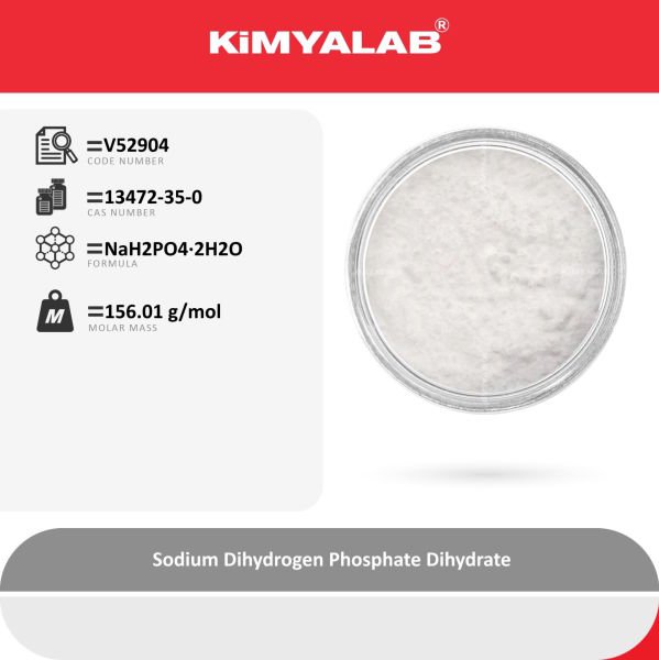 Kimyalab Sodyum Dihidrojen Fosfat Dihidrat - Sodium Dihydrogen Phosphate Dihydrate - 25 Kg-Koli Toptan - Food Grade