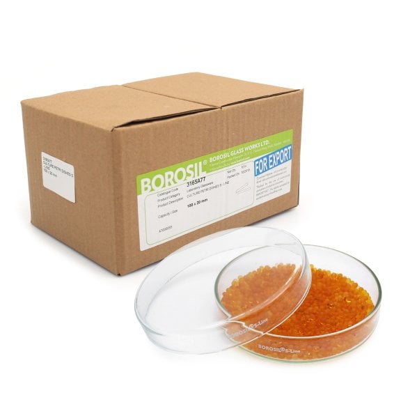 Borosil Cam Petri Kabı 100x20mm S-Line - Petri Kutusu 10Adet