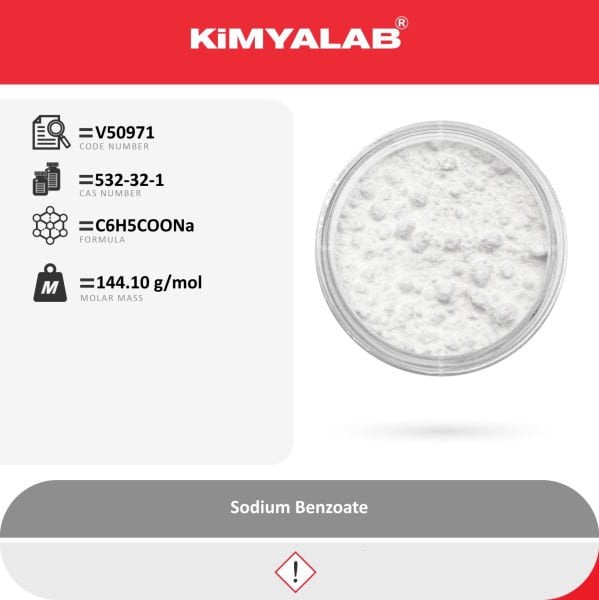 Kimyalab Sodyum Benzoat 1 Kg - Sodium Benzoate - Food Grade E211