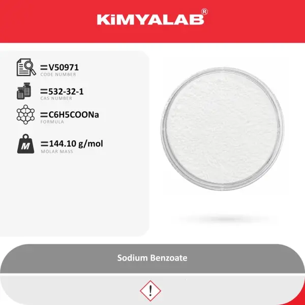 Kimyalab Sodyum Benzoat 1 Kg - Sodium Benzoate - Food Grade E211