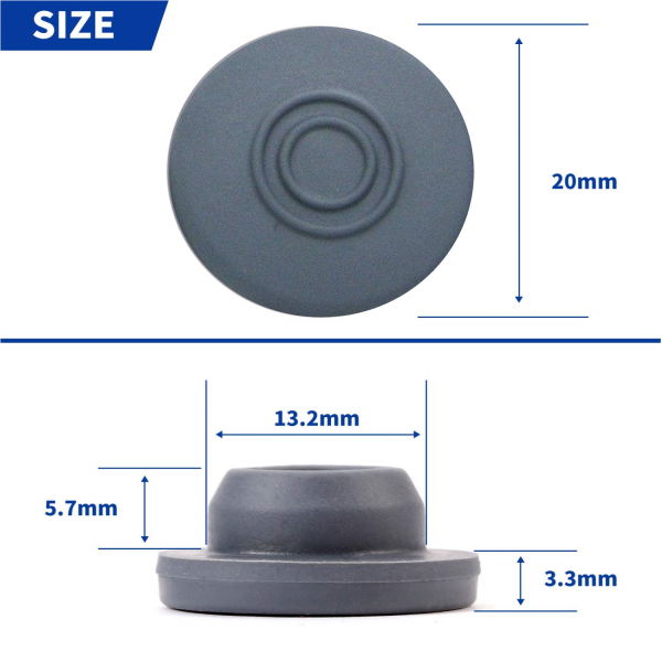 Borox Steril Flakon Kauçuk Tıpa 20mm - Butil Tapa 2000 adet