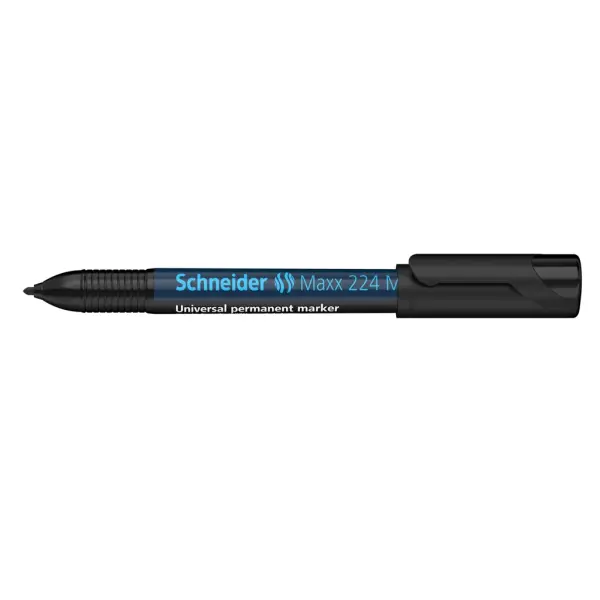 Schneider Maxx224 Asetat Kalemi Siyah - 1.0mm M - Cam Kalemi