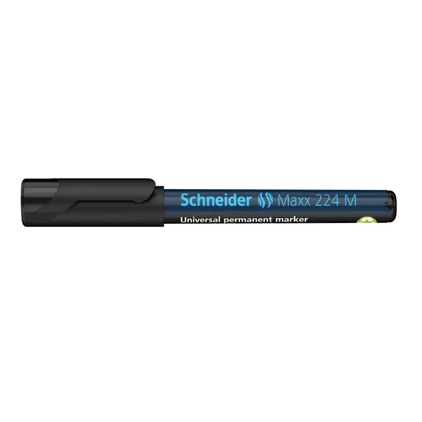 Schneider Maxx224 Asetat Kalemi Siyah - 1.0mm M - Cam Kalemi