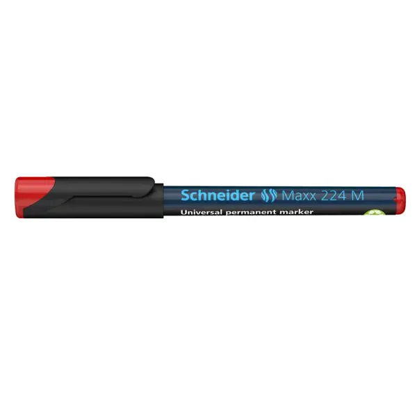Schneider Maxx224 Asetat Kalemi Kırmızı - 1.0 M - Cam Kalemi
