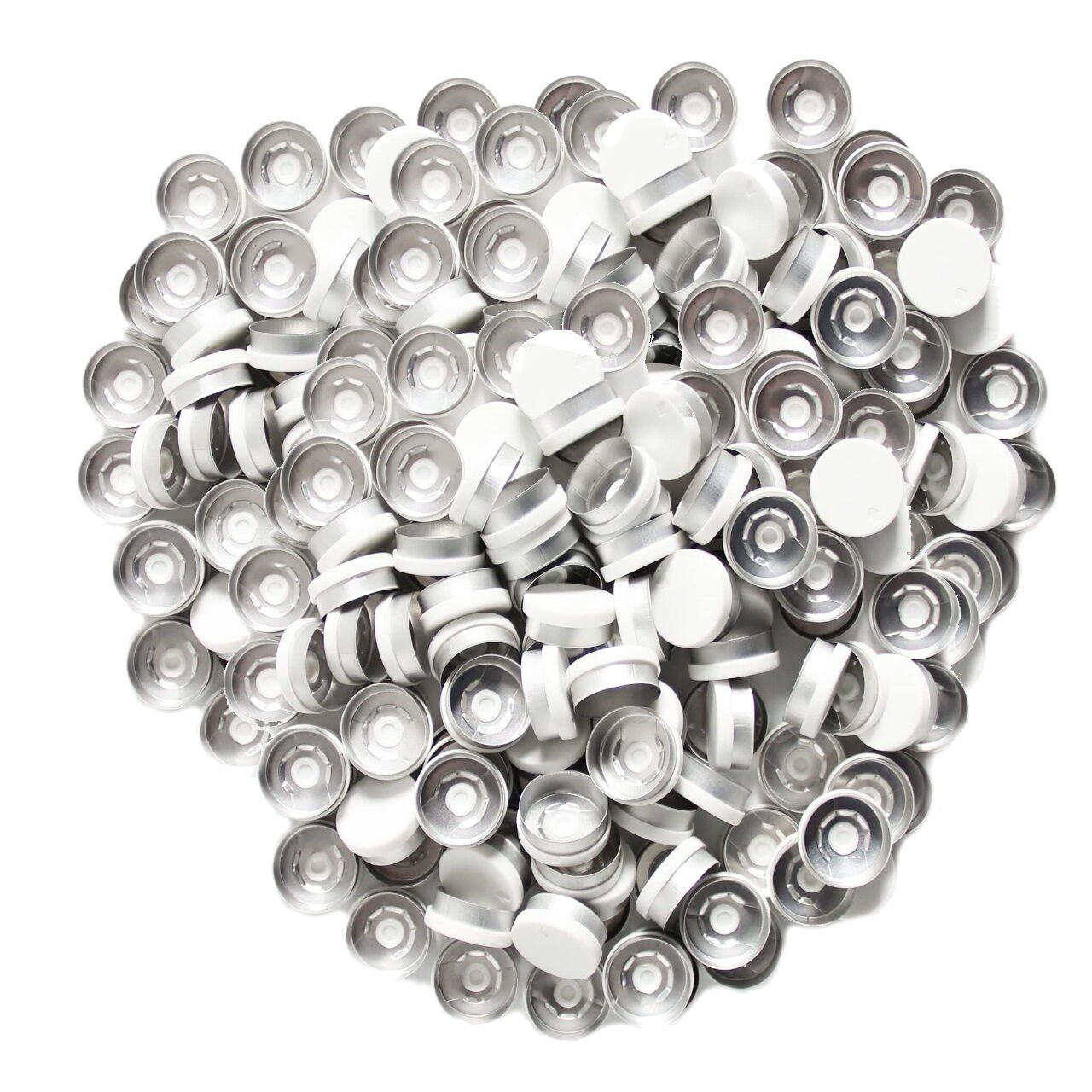 Borox Alüminyum Kapak - 20mm Flakon Vial Kapağı Beyaz 1000li