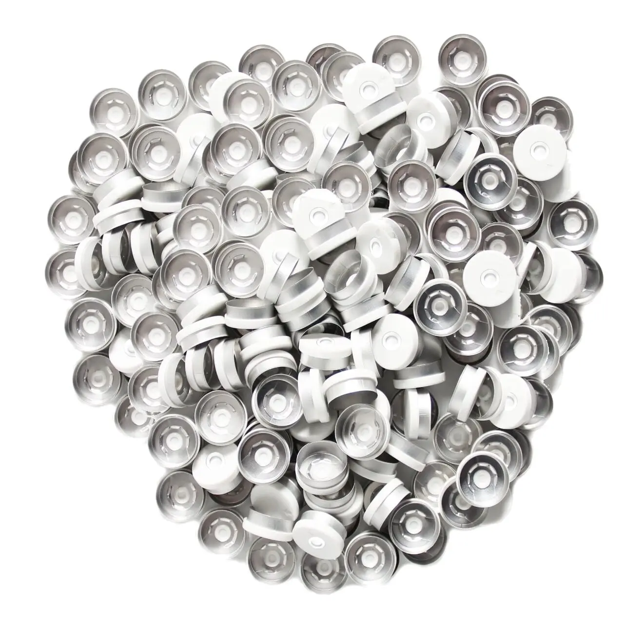 Borox Alüminyum Kapak - 20mm Flakon Vial Kapağı Beyaz 1000li
