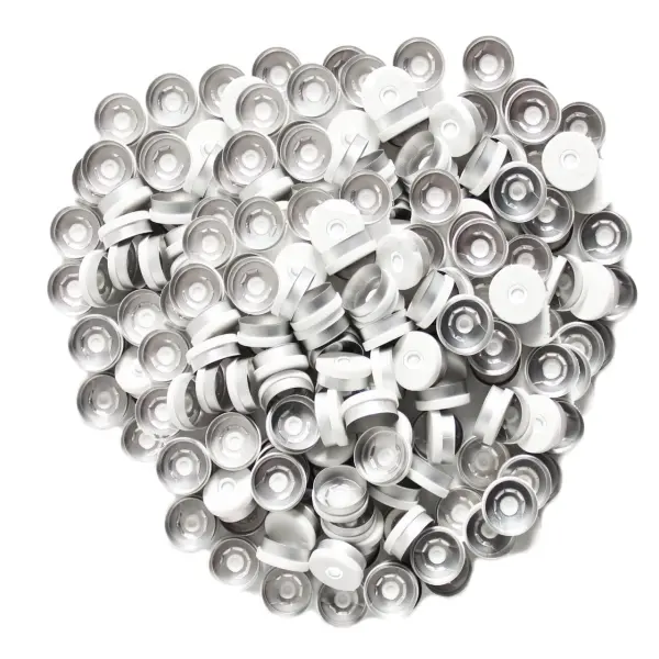 Borox Alüminyum Kapak - 20mm Flakon Vial Kapağı Beyaz 1000li