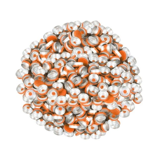 Borox Alüminyum Kapak 20mm Flakon Vial Kapağı Turuncu 1000li