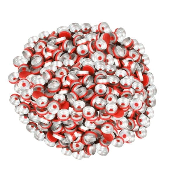 Borox Alüminyum Kapak 20mm Flakon Vial Kapağı Kırmızı 1000li