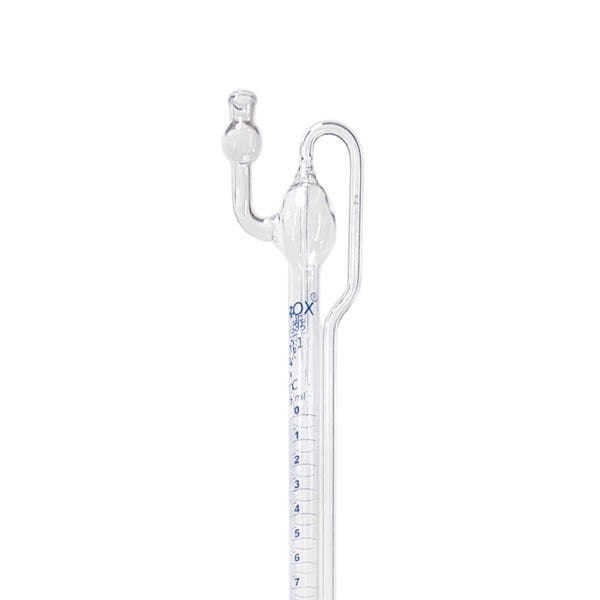 Borox Cam Otomatik Büret 50 ml 0.10 ml Teflon Musluk - Class A Sertifikalı - PTFE Ara Musluklu