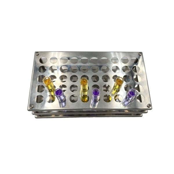 Borox Tüp Standı 50 Tüplük - Tüp Standı Paslanmaz Çelik 13mm - 10 Adet Toptan