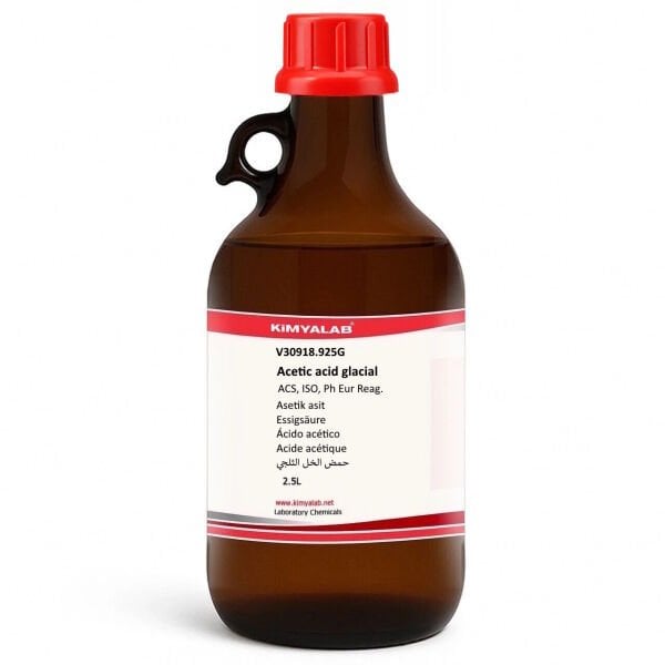 Kimyalab Glasiyel Asetik Asit - Sirke Asiti - 2,5L- Acetic Acid Glacial