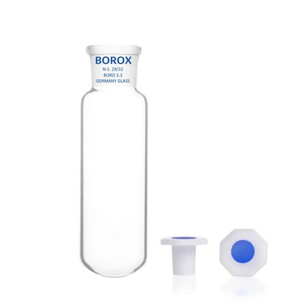 Borox Cam Deney Tüpü Kapaklı 80ml - Test Tüpü 29/32 Şilifli PP Tıpalı