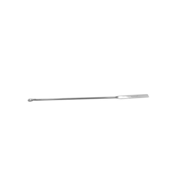 Borox Metal Spatül Mikro Kaşıklı 18 cm - Paslanmaz Çelik Spatula