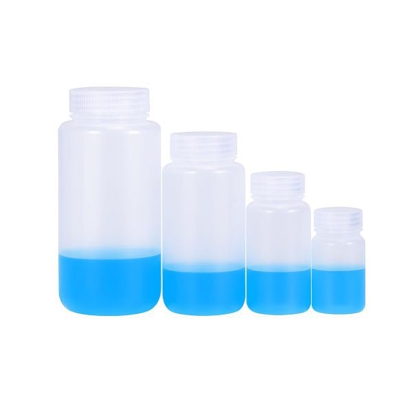 Borox Numune Şişesi 500ml - Vida Kapaklı - PP Şeffaf Plastik Şişe - Otoklav Şişe