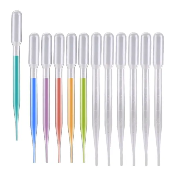 Borox Pastör Pipeti - Plastik Damlalık 0.5 - 3 ml - 500 Adet