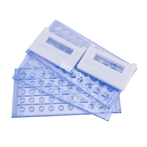 Borox Tüp Standı 50 Tüplük - Tüp Sporu Plastik Mavi 12-13mm