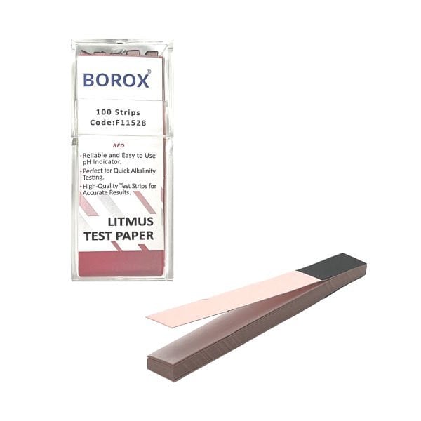 Turnusol Kağıdı Kırmızı 100 Test Strip - Litmus Paper Red