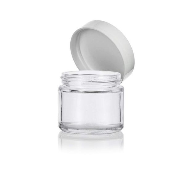 Borox Cam Şişe 100ml - Krem Kavanoz 100cc Kapaklı Şişe - 50 Adet Toptan