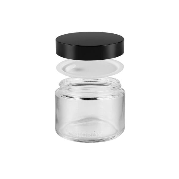 Borox Cam Şişe 100ml - Krem Kavanoz 100cc Kapaklı Şişe