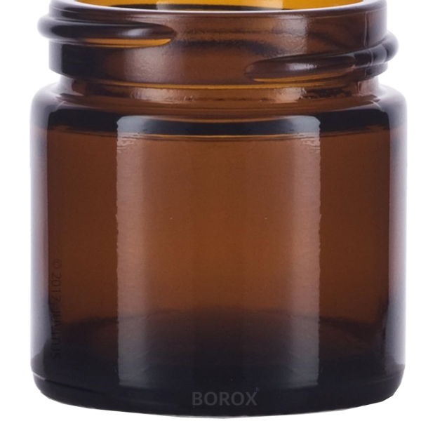 Borox Amber Cam Şişe 100ml - Krem Kavanoz 100cc Kapaklı Şişe