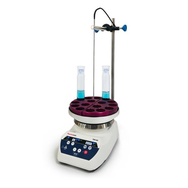 Thermomac TM14D Dijital Isıtıcılı Manyetik Karıştırıcı 10L - Digital Hot Plate Stirrer - 10 Litre Isıtıcı Tabla+Taşıyıcı Plaka+4x20ml Tüp Blok Set