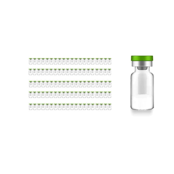 Borox Kapaklı Tıpalı Cam Şişe 10ml - Crimp Vial ND20 - Şeffaf - Dibi Düz - 100 Adet Toptan