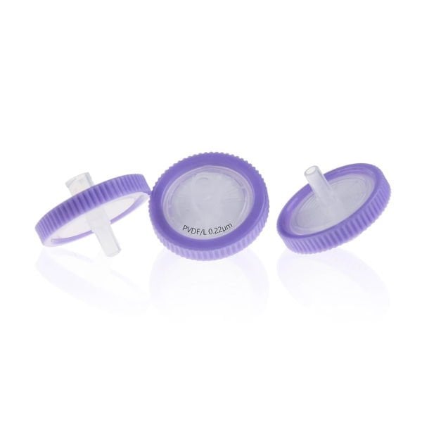 Borox Hidrofilik PVDF Şırınga Filtre - Non Steril 0.22µm - Lila - 100 Adet