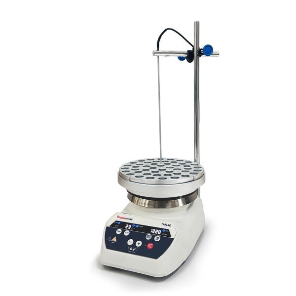 Thermomac TM14D Dijital Isıtıcılı Manyetik Karıştırıcı 10L - Digital Hot Plate Stirrer - 10 Litre Isıtıcı Tabla+Taşıyıcı Plaka+12x4ml Tüp Blok Set