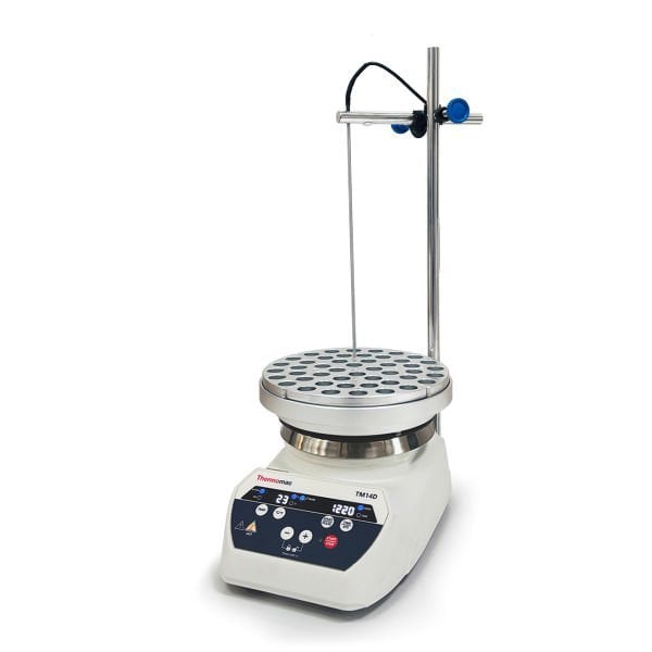 Thermomac TM14D Dijital Isıtıcılı Manyetik Karıştırıcı 10L - Digital Hot Plate Stirrer - 10 Litre Isıtıcı Tabla+Taşıyıcı Plaka+12x4ml Tüp Blok Set