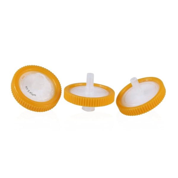 Borox Naylon Şırınga Filtre - Non Steril 0.45µm - Nylon Syringe Filter - Turuncu - 100 Adet